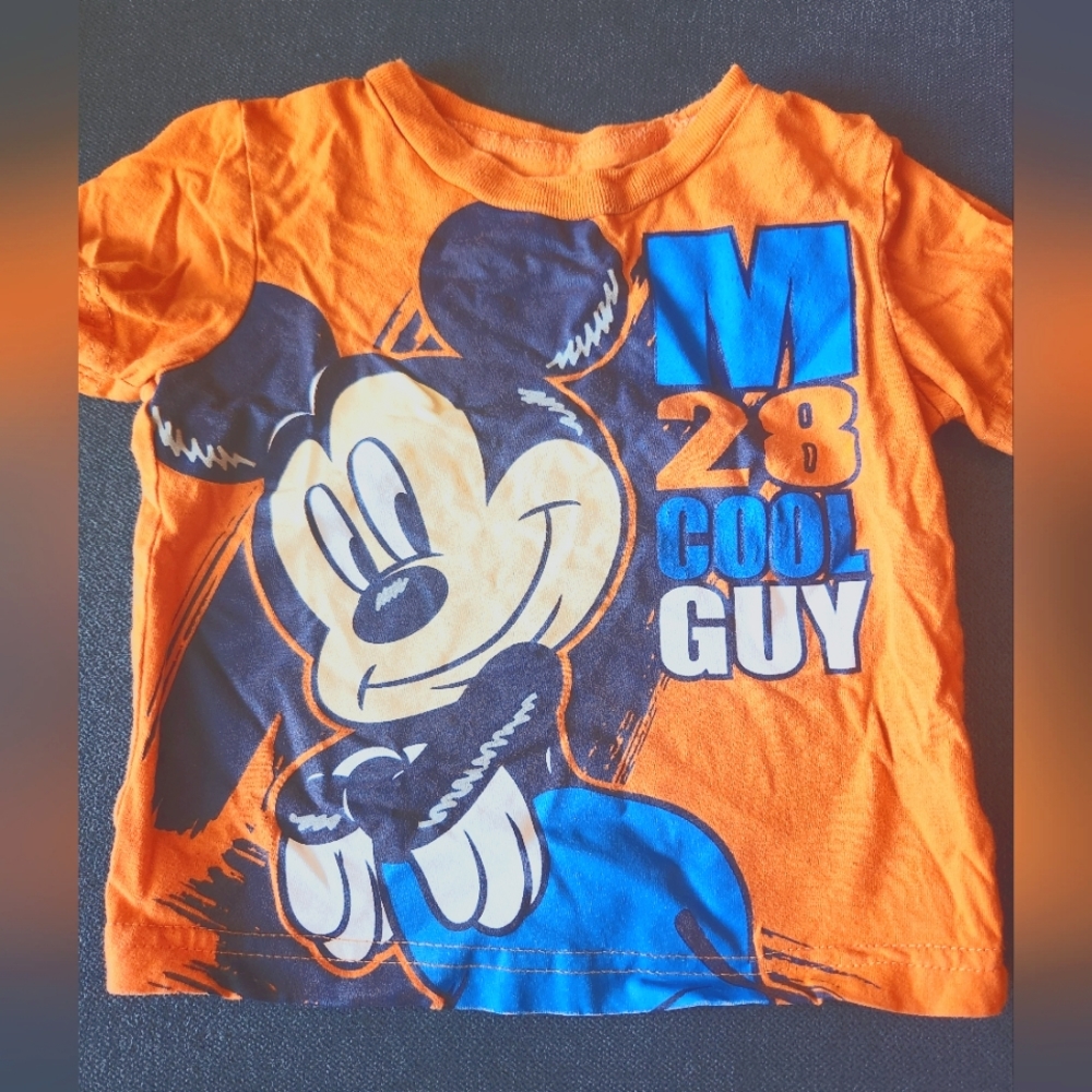 Disney Mickey and the Roadster Racers orange tee shirt 12mo